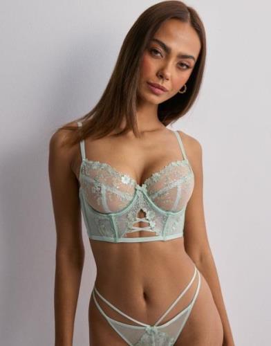 Hunkemöller - Grønn - Lillia Non-Padded Underwired Longline Bra