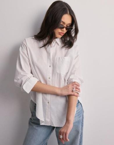 JJXX - Hvit - Jxjamie Ls Rlx Linen Blend Shirt Wv