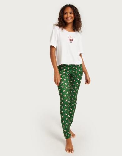 Only - Grønn - Onlliga X-Mas Nightwear Set