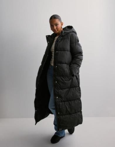 Pieces - Svart - Pcmaddie Long Puffer Jacket Noos Bc