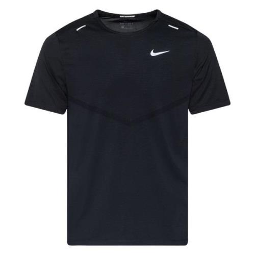 Nike Løpe t-skjorte Dri-FIT Rise 365 - Sort/Sølv