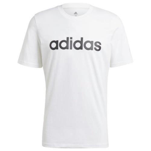 adidas T-Skjorte Essential Linear Logo - Hvit/Sort