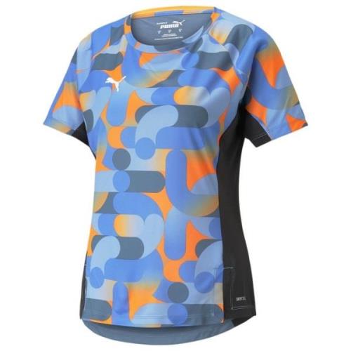 PUMA Trenings T-Skjorte IndividualBlaze - Blå/Oransje Dame