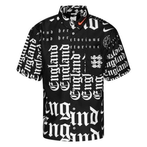 England T-Skjorte All Over Print - Sort/Hvit/Rød
