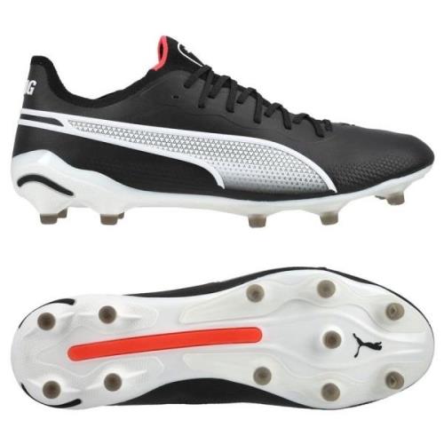 PUMA King Ultimate FG/AG Breakthrough - Sort/Hvit/Fire Orchid