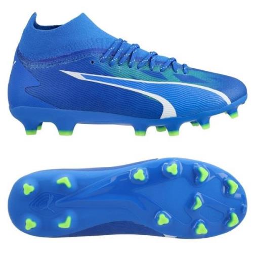 PUMA Ultra Pro FG/AG Gear Up - Ultra Blue/Hvit/Grønn Barn