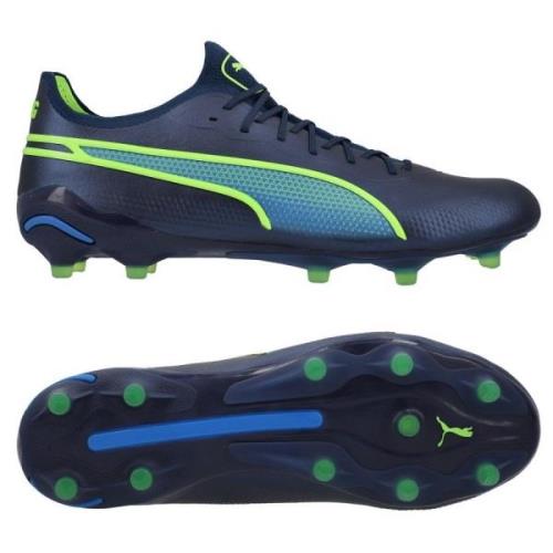 PUMA King Ultimate FG/AG Gear Up - Persian Blue/Grønn/Ultra Blue Dame