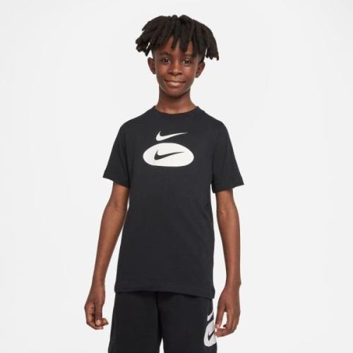 Nike T-Skjorte NSW - Sort/Hvit Barn