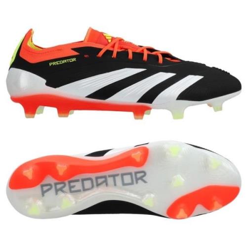 adidas Predator Elite FG Solar Energy - Sort/Hvit/Rød