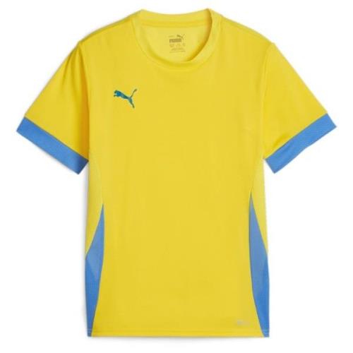 PUMA Trenings T-Skjorte teamGOAL - Gul/Electric Blue Lemonade Barn