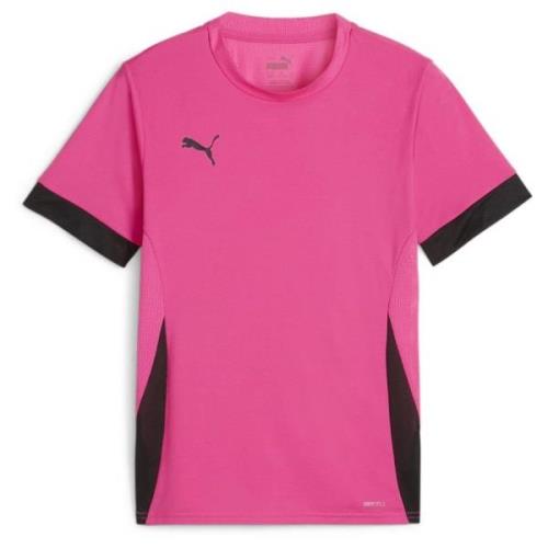 PUMA Trenings T-Skjorte teamGOAL - Rosa/Sort Barn