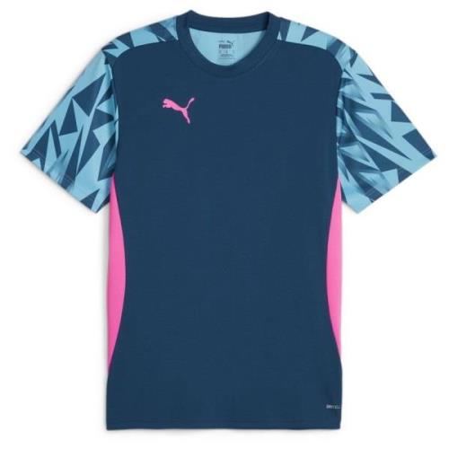 PUMA Trenings T-Skjorte IndividualFINAL - Navy/Bright Aqua/Rosa