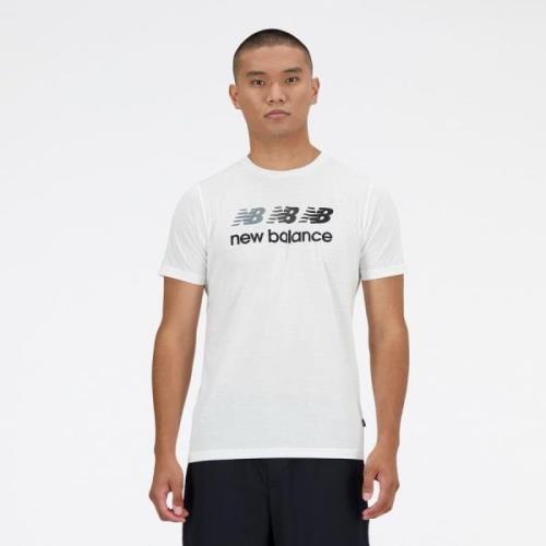 New Balance Løpe t-skjorte Heathertech - Hvit