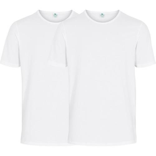 Dovre Økologisk T-Skjorte 2-Pakk - Hvit