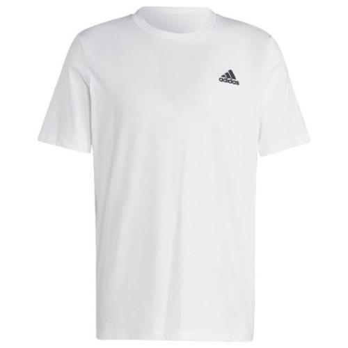 adidas T-Skjorte Essentials Small Logo - Hvit/Sort