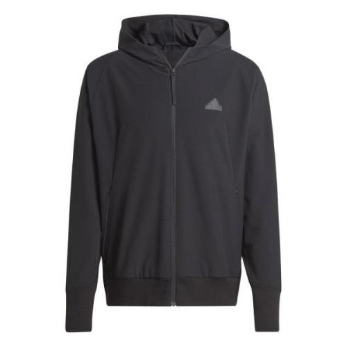 adidas Hettegenser Z.N.E. Woven Full Zip - Sort