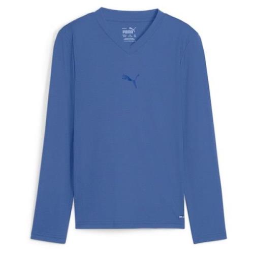 teamGOAL Baselayer Tee LS Jr. Electric Blue Lemonade-PUMA Team Royal