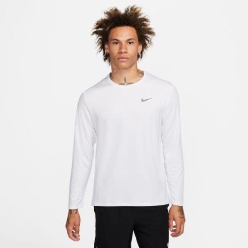 Nike Løpetrøye Dri-FIT UV Miler L/E - Hvit/Sølv