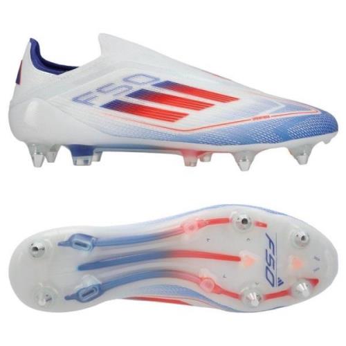 adidas F50 Elite Laceless SG Advancement - Hvit/Rød/Lucid Blue