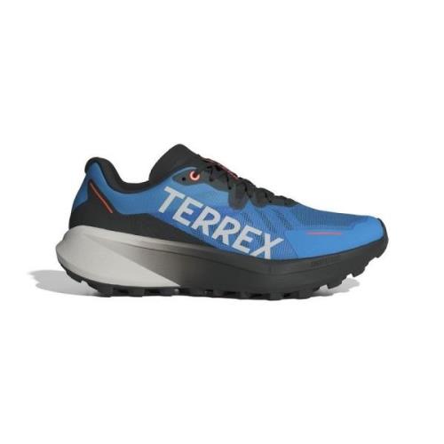 adidas Løpesko Terrex Agravic 3 Trail - Pulse Blue/Grå/Oransje