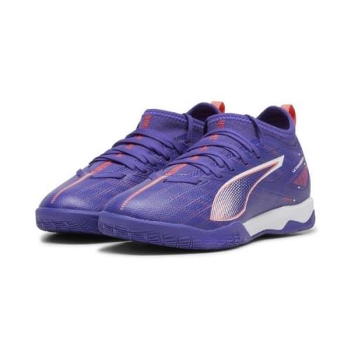 PUMA Ultra 5 Match IT + Mid Formula - Lapis Lazuli/Hvit/Rosa Barn