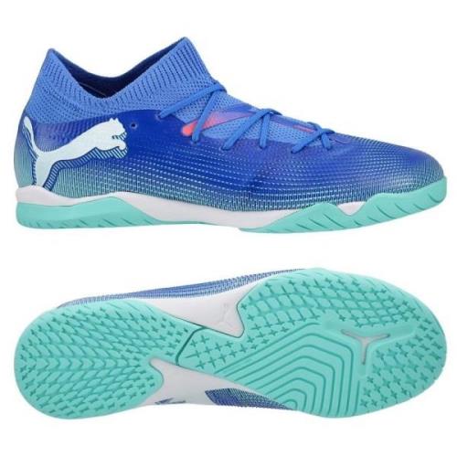 PUMA Future 7 Match + Mid IT Formula - Blå/Hvit/Electric Peppermint Ba...