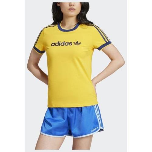 Adidas Original Graphic Badge Slim 3-Stripes Tee