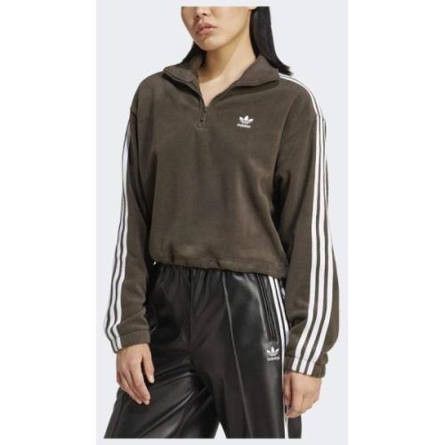 Adidas Original Polar Fleece 1/2 Zip Loose Sweatshirt