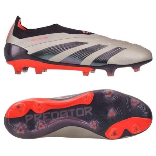 adidas Predator Elite Laceless FG Vivid Horizon - Sølv/Aurora Black/Tu...