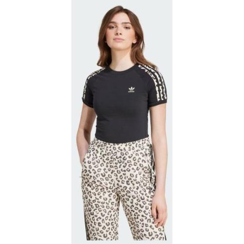 Adidas Original Leopard 3-Stripes Tee