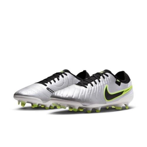 Nike Tiempo Legend 10 Pro FG Mad Voltage - Sølv/Sort/Neon