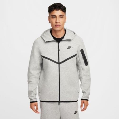 Nike Hettegenser Tech Fleece 24 FZ Windrunner - Grå/Sort