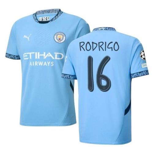 Manchester City Hjemmedrakt 2024/25 RODRIGO 16 + Champions League & UE...