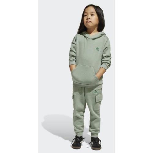 Adidas Original 1/2 Zip Hoodie Cargo Set Kids